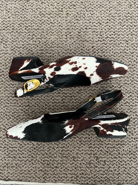 Steve Madden Shoes - NWT Steve Madden cow fur sling back shoes